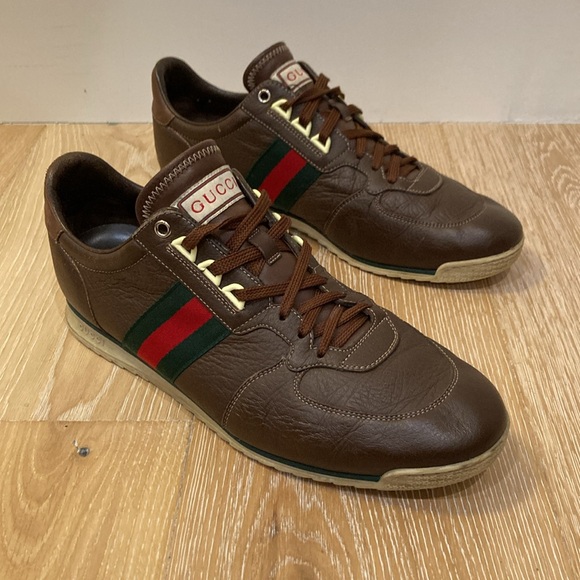 Gucci men’s sneakers 10G / 11 US *Authentic* damaged, pls read! - Picture 1 of 11